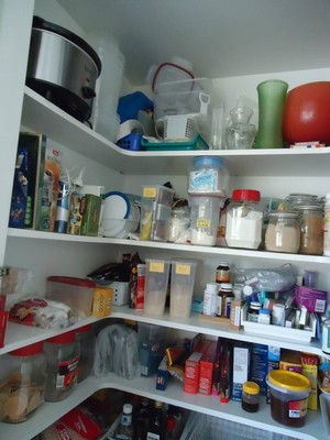 Pick Me! Organisers Pic 4 - Before Shot of a Kitchen Pantry