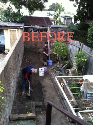 Harry's Kitchens Pic 2 - BackYard Renovation Before