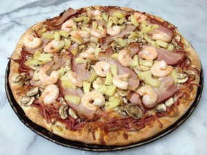 Boundary Road Pizza & Pasta Shop Pic 2 - Tropical pizzatomhamcheesefresh mushrooms bacon fresh prawns