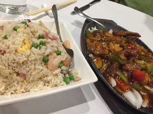 Dynasty Chinese Restaurant Pic 2 - Beef Black Bean dish with fried rice