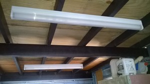 Silver Linings Electrical Services Pic 4 - Shed lighting cabling hidden in steel box section