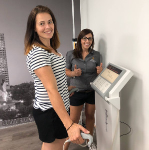 Melbourne Body Composition Analysis Pic 4 - InBody 770 in action 2 pages of detailed information provided including segmental body fat muscle and water levels