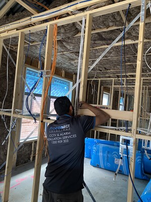 ProConnect Solutions Pic 4 - Prewiring a home under construction