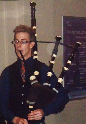 Piper for hire- Jason Moore, The Piping Shrike Pic 3 - Piping at a Clan dinner