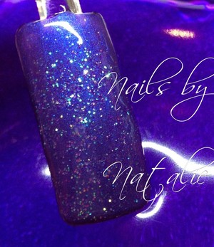 Nails by Natalie Pic 2 - Shellac Purple Purple Glitter Paste