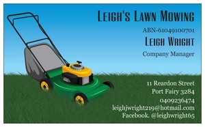 Leigh's Lawn Mowing Pic 2