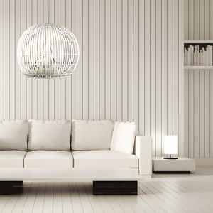 Andrews Light Up Pic 2 - Satori 50cm pendant light in white