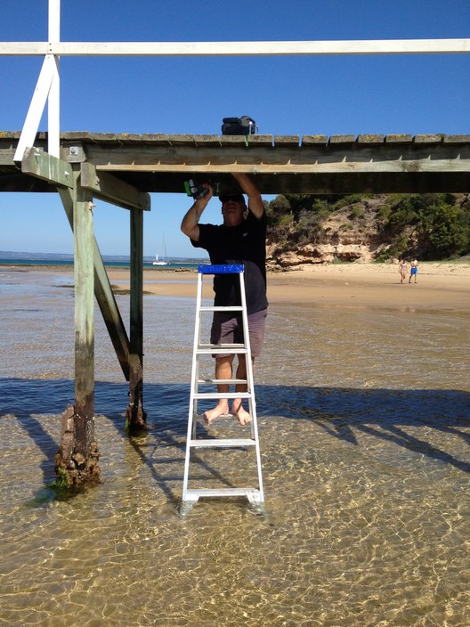 Portsea Sorrento Plumbing Pic 1 - water line under pier