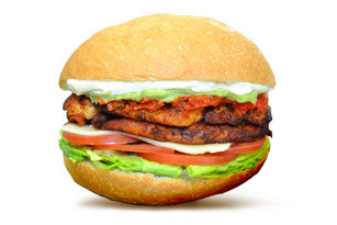 Salty Rooster Manly Pic 1 - MEXICAN ROOSTER 900 Grilled Chicken Lettuce Tomato Cheese Avocado Hot Chilli Mayonnaise