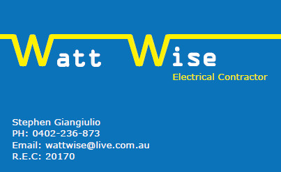 Watt Wise Services Pic 1 - Electrician in Wantirna South SA