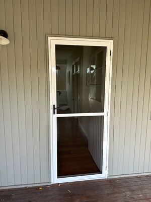 Moreton Bay Handyman Co Pic 3 - Hinged Flyscreen Door