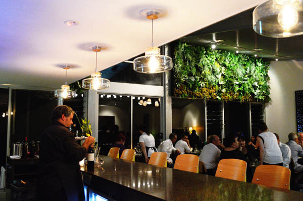 Love & Adorn Interiors Pic 1 - hospitality vertical garden yellow glass lights