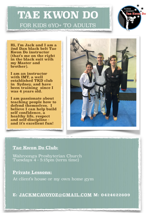 IMT Tae Kwon Do Wahroonga Pic 1