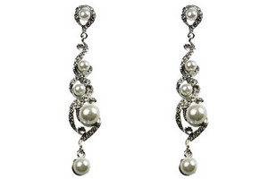 Deseo Bridal & Evening Shoes Pic 3 - LAKE BRIDAL EARRINGS