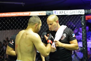 Pollet's Martial Arts Pic 2 - Kyoshi Ben Pollet and Tommy Aldous at XFC Champions make champions