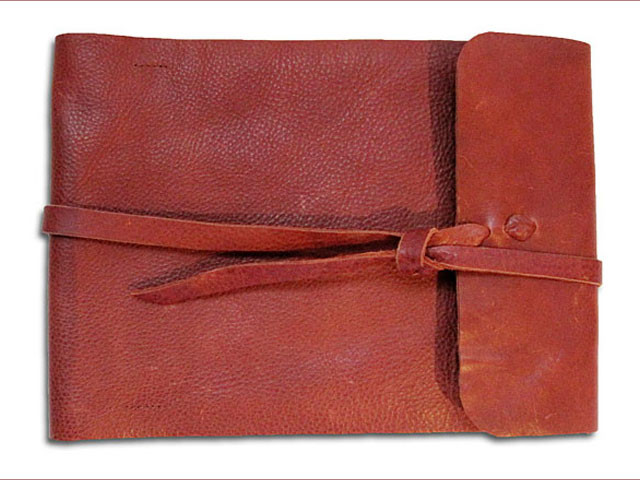 The DB Collection Pic 1 - Brown Leather Wrap Journal