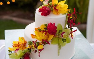 Envy Bridal Finishes Pic 4 - Tropical theme wedding cake