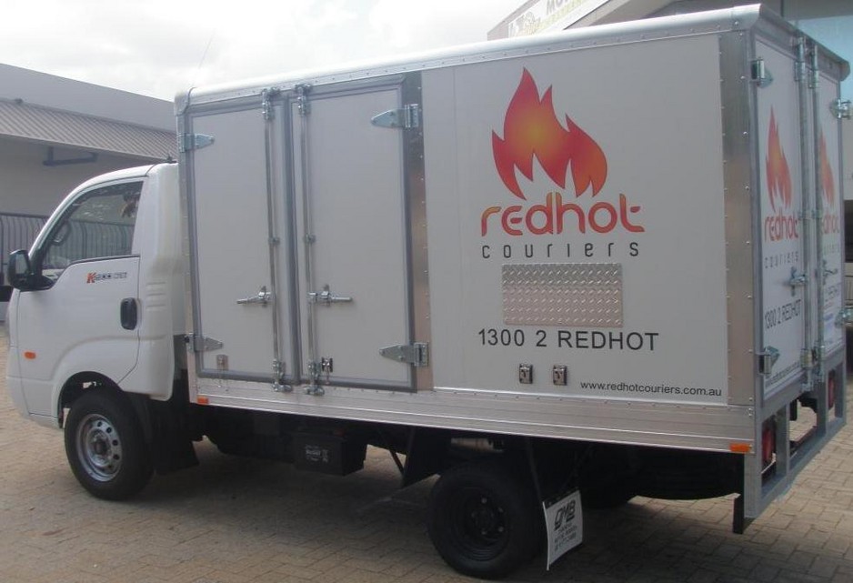 Redhot Couriers Pic 1 - Perth and Western Australia Redhot Couriers brand new 13t refrigerated vehicle