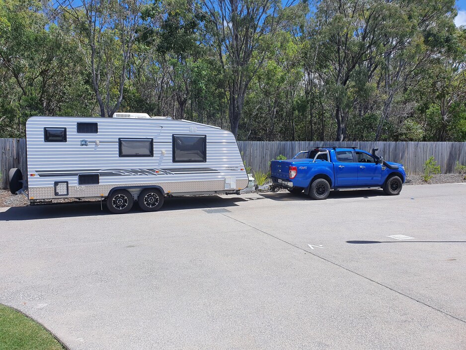 Southside Springs Gympie Pic 1 - Hi Russell just letting you know how the van sits now that you have done the rangers springs tows really well thankyou