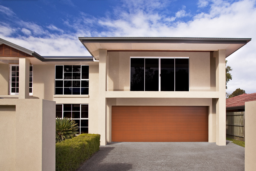 Gold Coast Door Centre Pic 1 - modern timber garage door