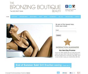 Natarian.com Pic 4 - Website and graphics for Bronzing Salon in Double Bay