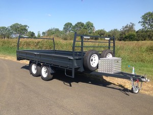 Flat Top Trailers Pic 3 - 35T Tandem Steel Trailer