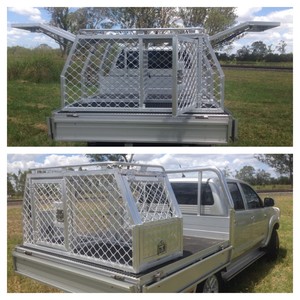 Flat Top Trailers Pic 4 - Aluminium Dog boxcrate