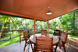 Bushland Cottages & Lodge Pic 5 - Birdwing cottage veranda