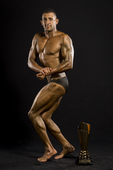 Trim and Tone Personal Training Pic 1 - Winning the INBA natural bodybuilding for Mr western Australia