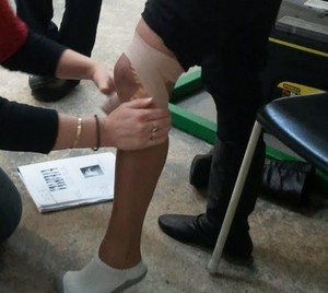 First in Sports First Aid Pic 2 - Advanced taping