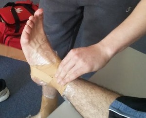 First in Sports First Aid Pic 3 - Ankle taping