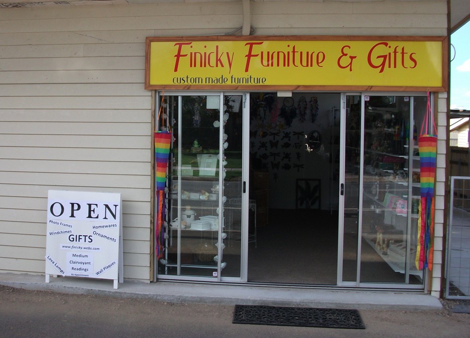 Finicky Furniture and Gifts Pic 1 - front of the shop