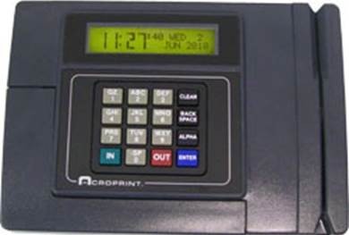 Western Time Systems Pic 1 - Acroprint DC7000 Clock Terminal