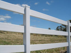 PolyFence & Yards Pic 3 - Timberline 3 rail pvc horse fence