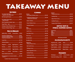 Fire & Spice Pic 4 - Takeaway Menu