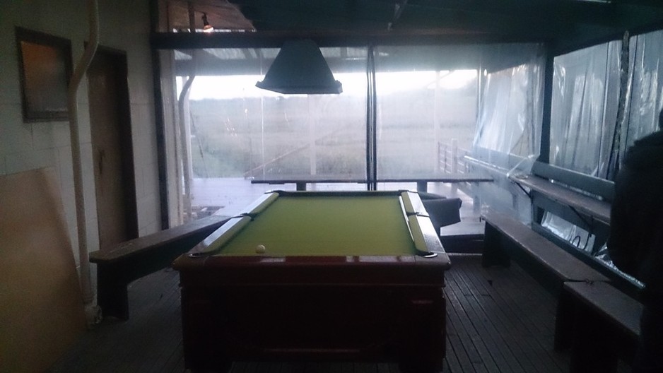 Boggy Creek Pub Pic 1 - The pool table on the deck