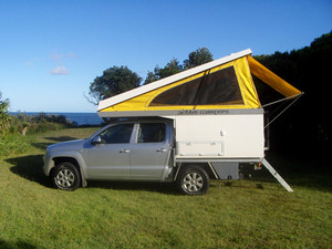 Active Campers Pic 4 - Optima slide on camper with steps extended