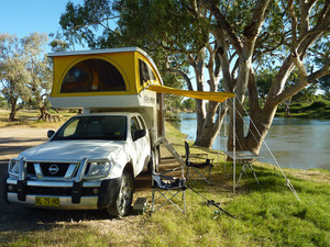 Active Campers Pic 3 - Vantage slide on camper with awning extended