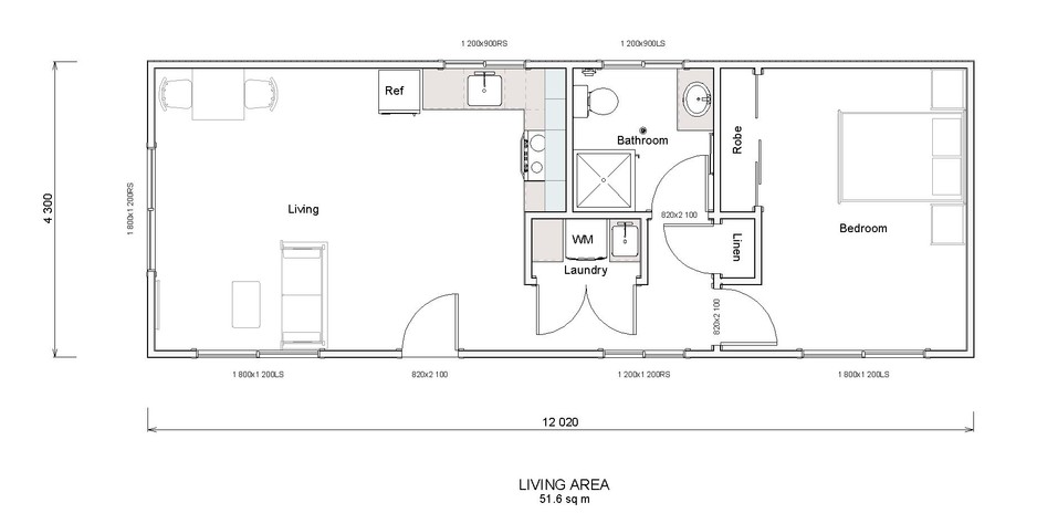 GreenAbode Building Services Pic 1 - 52sq m Granny Flat eg designed by J Dougherty