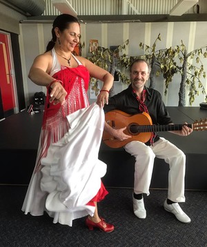 Flamenco Fiesta Melbourne Pic 2 - Flamenco Fiesta Melbourne Spanish Guitar Flamenco Dancer Paul Belinda Martin