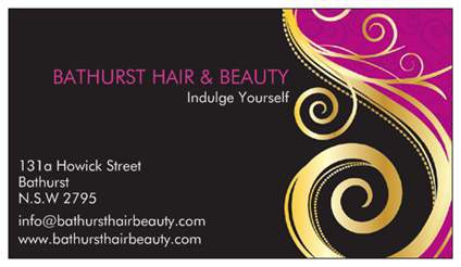 Bathurst Hair & Beauty Pic 1 - Business card