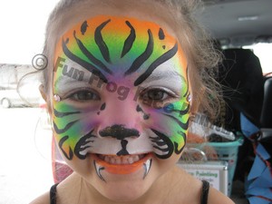 Fun Frog Face Painting Pic 5 - A Little tiger