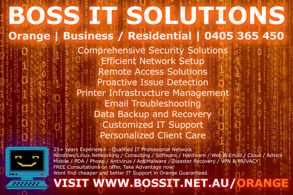 BOSS IT SOLUTIONS Pic 1 - Special Offer for SMB in Orange NSW Free Onsite Consultation on Offer