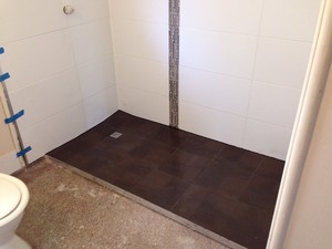 Brisbane Building Solutions Pic 3 - Tiling waterproofing and grouting new shower bed