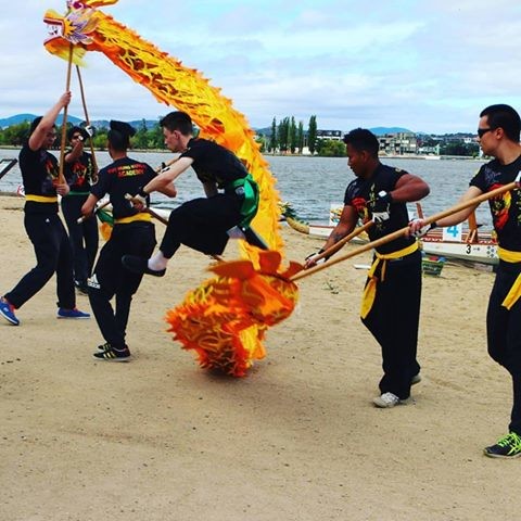 Canberra Dragon Dance Pic 1 - Spiralling the dragon