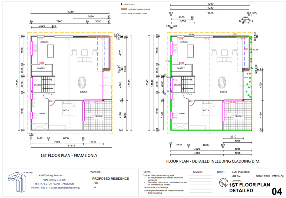 AJM Drafting Services Pic 1 - Floor Plans