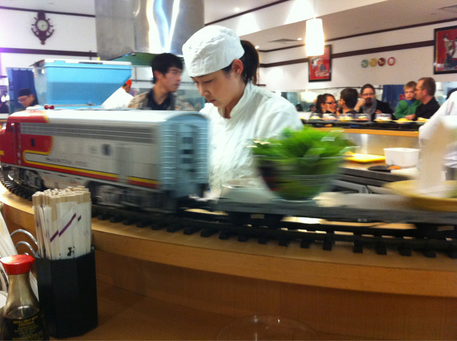 Sushi Station Pic 1 - Sushi chefs always on the move here