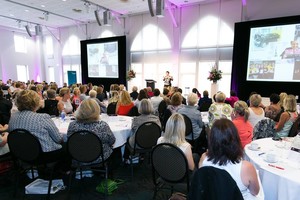 The Jenerator! Pty Ltd Pic 5 - Jen Harwood speaking to a full house at Luna Park Crystal Ball Room Property Women 2013