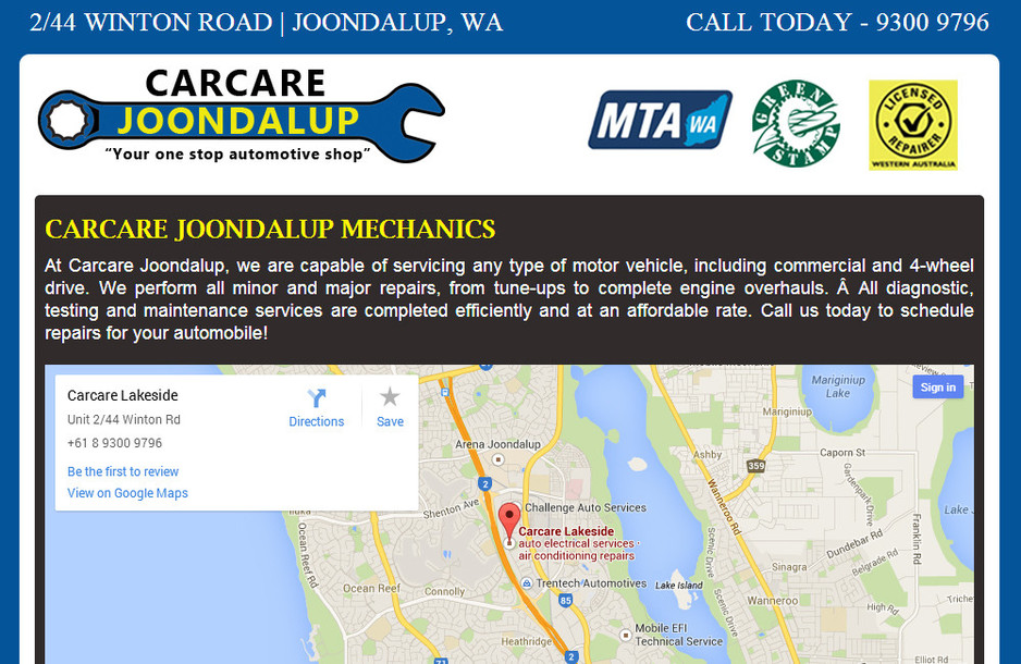 Euphoria Web Design Pic 1 - Carcare Joondalup