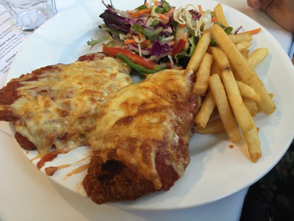 Astor Hotel Pic 1 - Huge schnitzel parmis